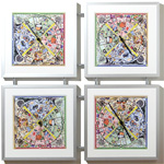 Lebensmatrix 4-fach Uhr